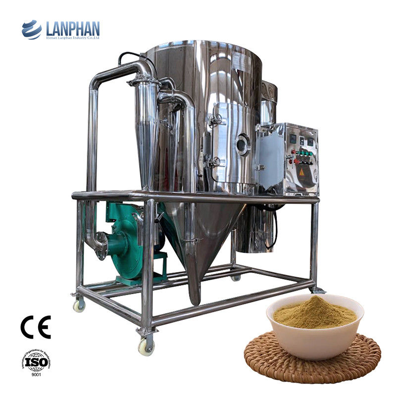 10kg/h Wasserverdampfungs-Zentrifugalsprührockner mit 22000 U/min Düsengeschwindigkeit und 180-250°C Einlasstemperatur