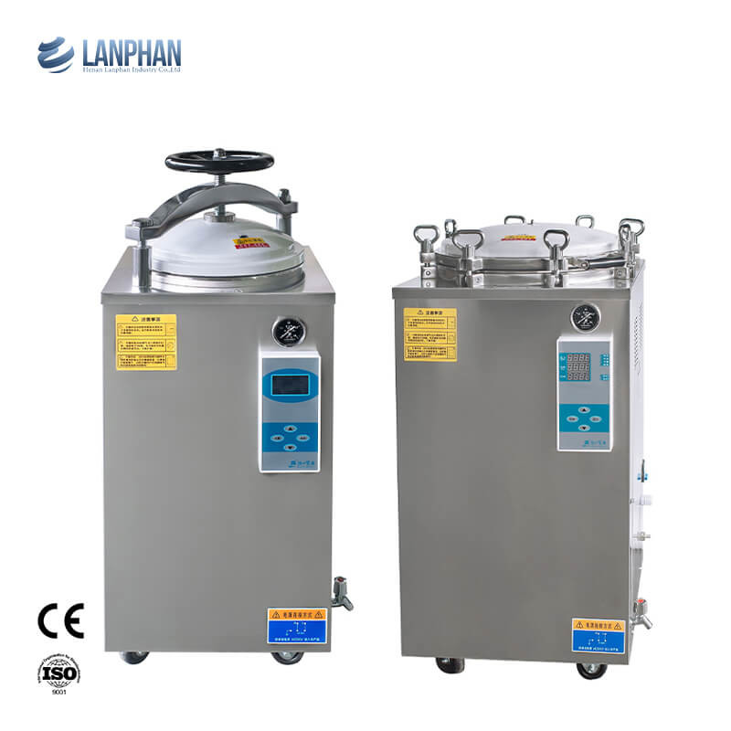 Handrad Digitale Anzeige Vertikaler Autoklave 35L 50L 75L 100L 150L Liter für Pilz Konserven Retort Sterilisator