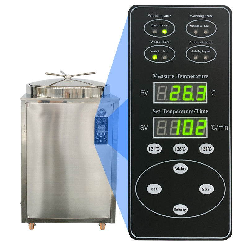 Hochdruck-Dampfsterilisator in 200 Liter vertikaler Autoklave mit Arbeitsdruck von 0,22 MPa