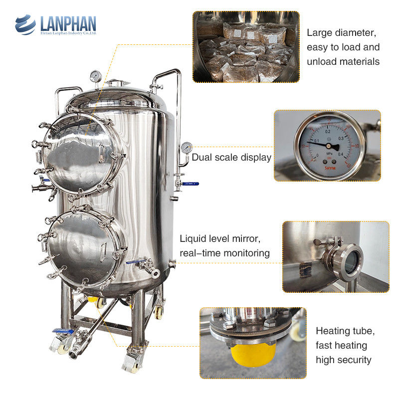 220V Einphasen-Vertikalautoklav-Dampfsterilisator mit 330L Kapazität und 15PSI Arbeitsdruck