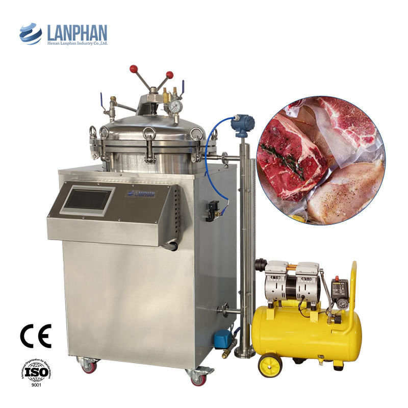 Vollautomatischer Retort-Sterilisator mit 100L 150L Kapazität und Dampf- und Wasserbadsterilisation
