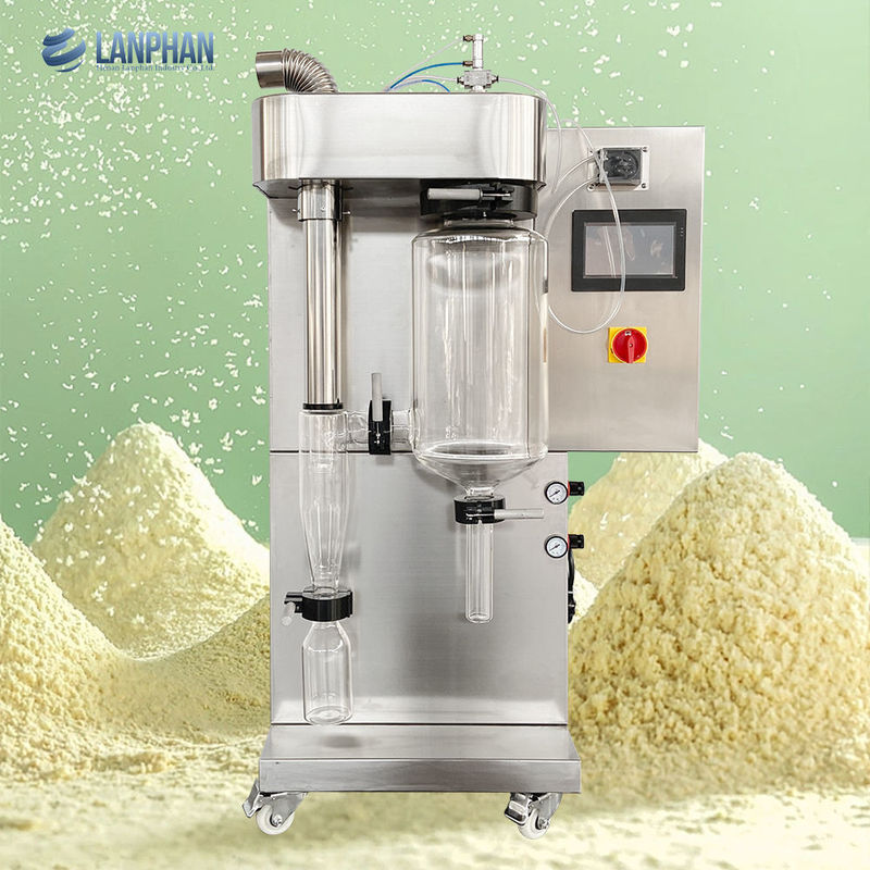 Labormaßstab Mini Sprühtrockner Maschine mit 2000 ml/h Verdampfung und SUS304 Material für Protein Molke Waschmittelpulver