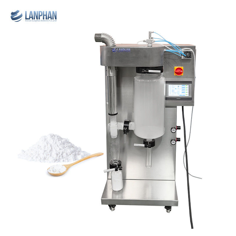 Edelstahl Sprühtrockner Maschine mit 2L/H Verdampfung und Elektroheizung für Milchpulver und Saft