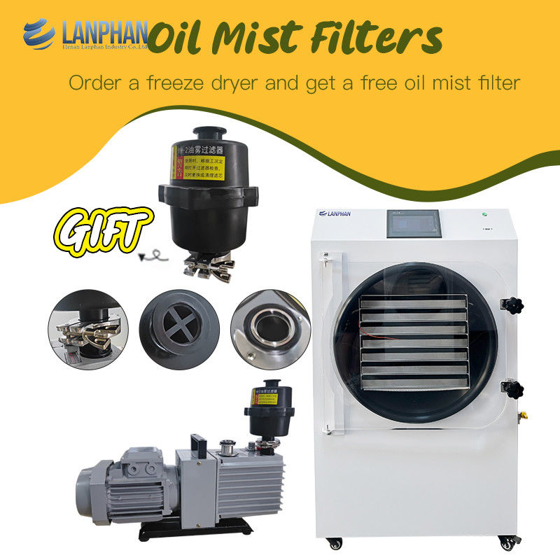 2.5M2 Lebensmittel Vakuum Lyophilisator Gefriertrocknungsgeräte Gefriertrocknungsmaschine für Zuhause