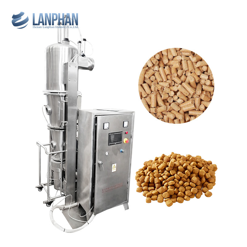 Flüssigkeitsbett Granulator Kochen Flüssigkeitsbett Trocken Granulieren für pharmazeutische Pulver