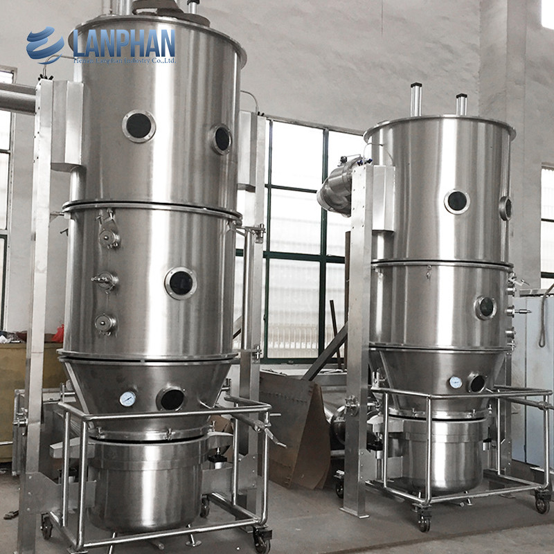Flüssigkeitsbett Granulator Kochen Flüssigkeitsbett Trocken Granulieren für pharmazeutische Pulver