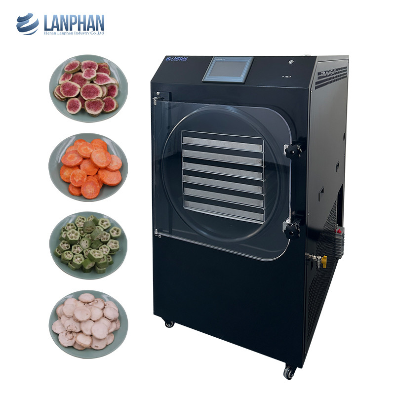 6 Trays Vakuum Gefriertrocknungsgeräte Großproduktion Gefriertrockner in der Lebensmittelindustrie