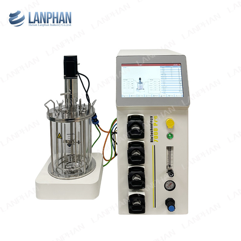 0.25L-15L Glas Bioreaktor Anlage Bioreaktor Labor Bioreaktor Ausrüstung für Zellkultur