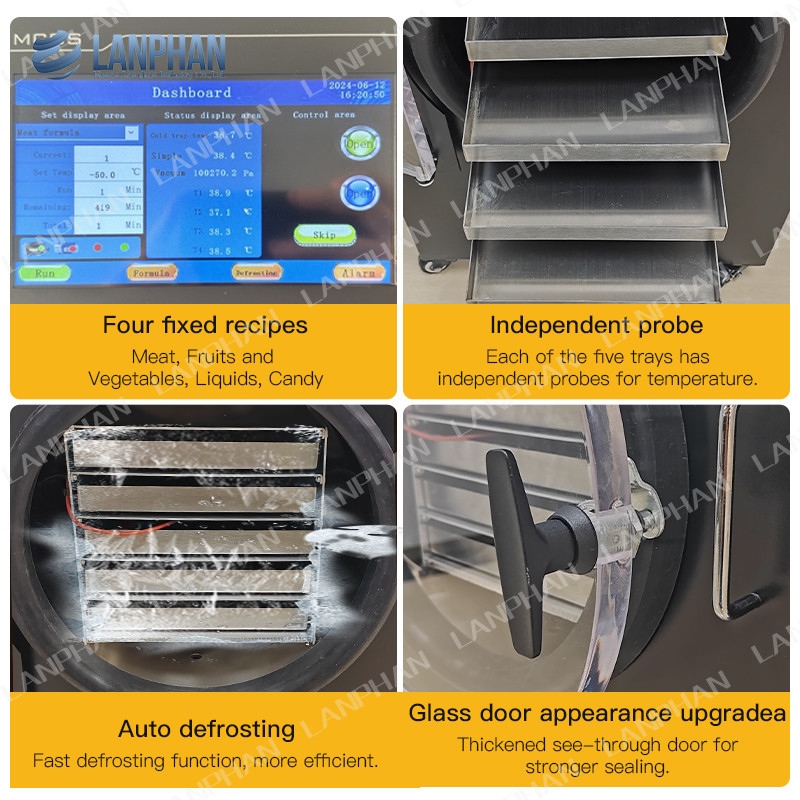 HFD-5 4-6KG / Charge Kleine Gefriertrocknungsmaschine Heim Mini Vakuum Gefriertrocknungsmaschine