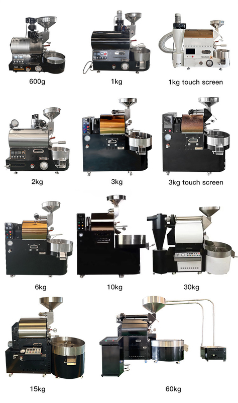 Home Desktop 1000g Halb heiße Luft Edelstahl Kaffeebohnenroaster Maschine Fabrik