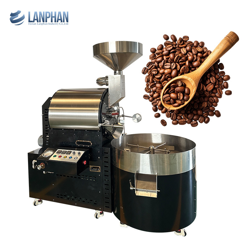 Halb-Hochluft-Röstmaschine Trommel Halb-Hochluft-Kaffee-Röstmaschine Kaffee-Röstmaschine für die Fabrik