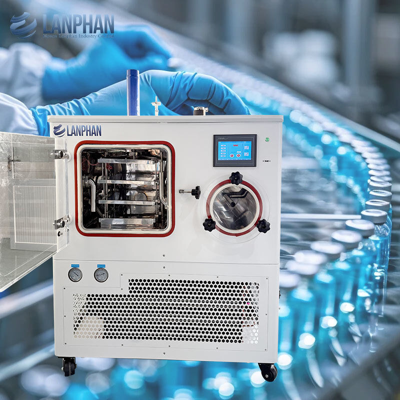 Laboratorium Gefriertrocknungsanlage mit 4 kg/Charge Kapazität und -75 °C Kaltfangtemperatur für biologische Lebensmittelformulierungen