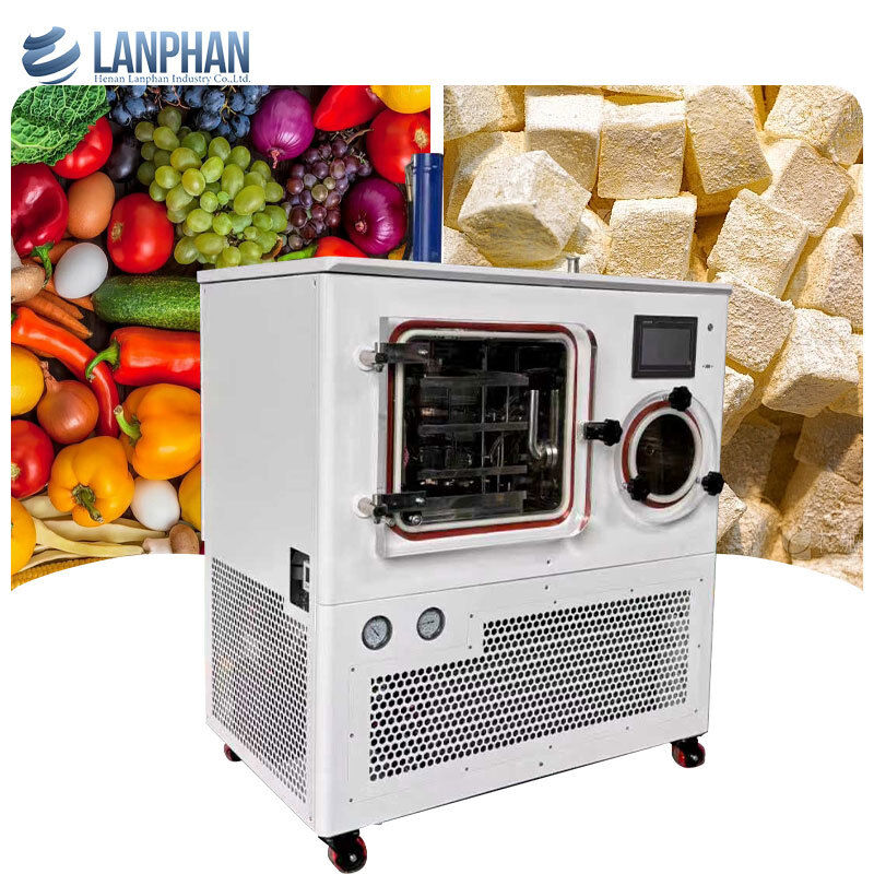 8kg/Charge Industrielle Labor-Gefriertrocknungsanlage Lyophilisator für mikrobielle Produkte