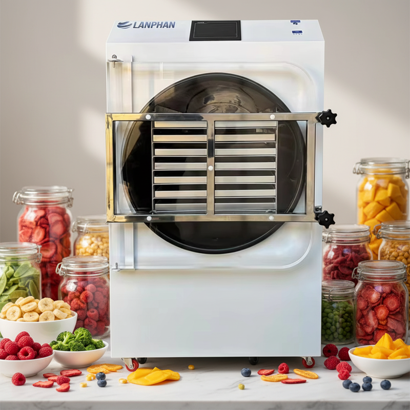 Stainless Steel 14-Tray Food Freeze Drying Machine Lyophilizer Machine for Bulk Production