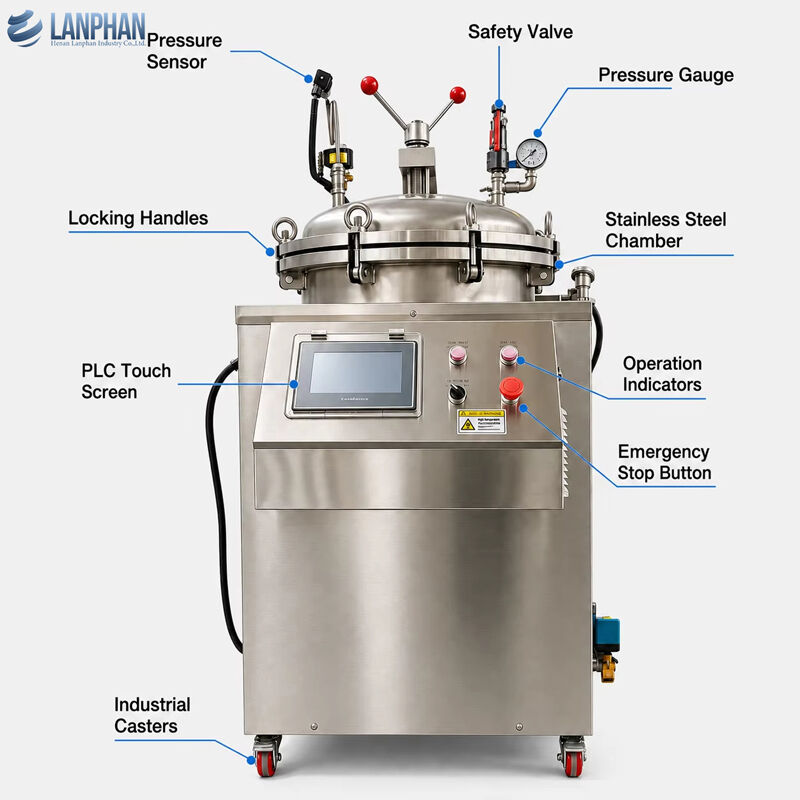 75/100/150L kleine Retorten-Lebensmittelmaschine Retorten-Einkochmaschine Autoklav-Retorten-Sterilisator
