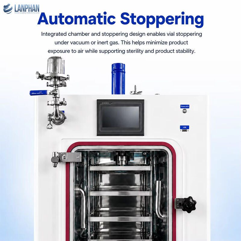 0.3m² Pilot Freeze Dryer with 4kg/Batch Capacity and Stainless Steel Construction for Pharmaceutical Lyophilization