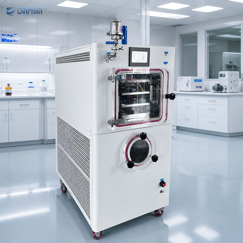 Pilot Scale Freeze Dryer 0.3m² Pharmaceutical Lyophilizer with Real-Time Temperature Monitoring and Stainless Steel Construction
