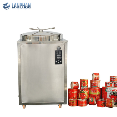 230L vertikaler Sterilisator 8KW Dampfvertikaler Autoklave mit Handrad für Pilzsubstrat