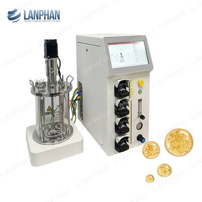 Hefe Spirulina Laborglas Bioreaktor Fermentator Bioreaktor Tierzellkultur Bioreaktor 10L/5L