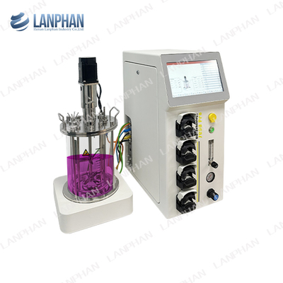 0.25L-15L Glas Bioreaktor Anlage Bioreaktor Labor Bioreaktor Ausrüstung für Zellkultur