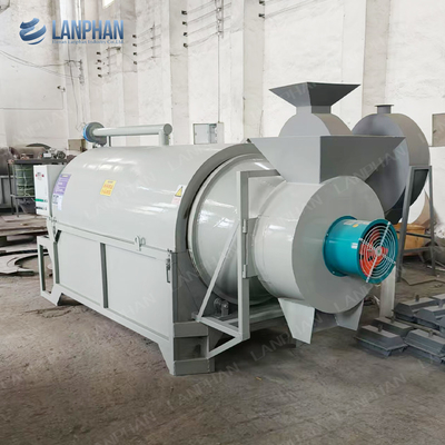 Maschinen zum Rösten von Nüssen Roller Kakaobohnen Gewürze Rotationstrommel Trockner Holz Rotationstrockner