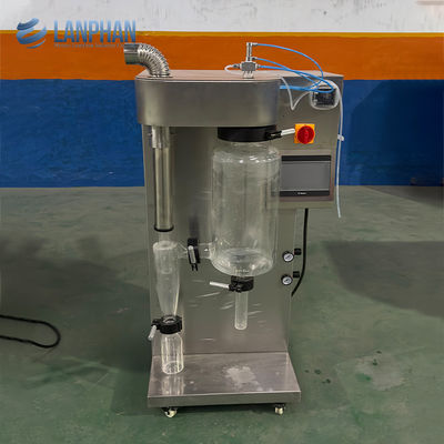 1500 ml/h ~ 2000 ml/h Glas-Laboratorium-Spray-Trockner für Tomatenmilch Kaffee Ei Pulver Molke